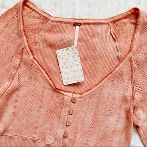Free People Tops - FREE PEOPLE Rory Henley In Peach Free People Tops - FREE PEOPLE Rory Henley In Peach